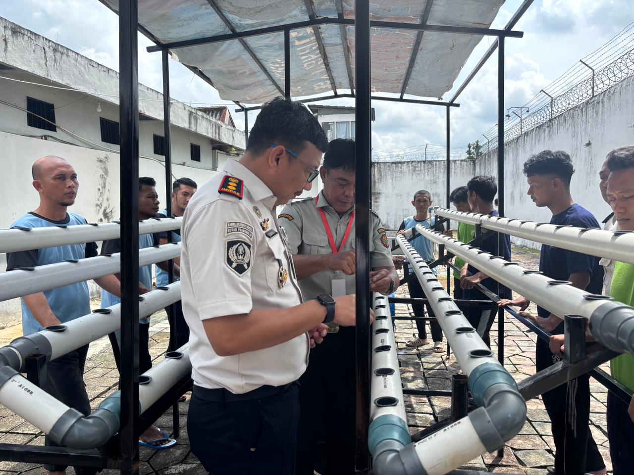 Rutan Prabumulih Tanam Pakcoy Hidroponik, Dukung Program Ketahanan Pangan