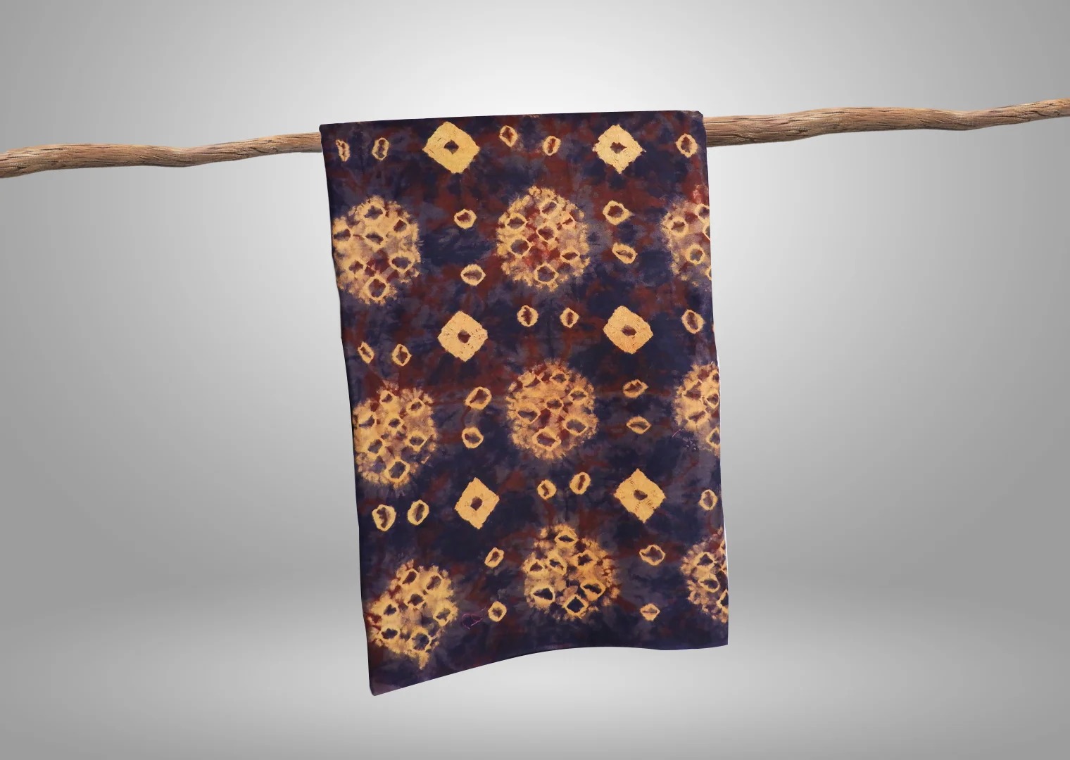 Kain Jumputan Motif Titik Tujuh
